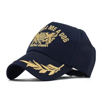 Geriausia pardavimo naujo stiliaus vyrų/moterų skrybėlės aukso lapų modelio išsiuvinėti liūtas skrybėlę beisbolo kepuraitę kalba skrybėlę lauko sporto bžūp