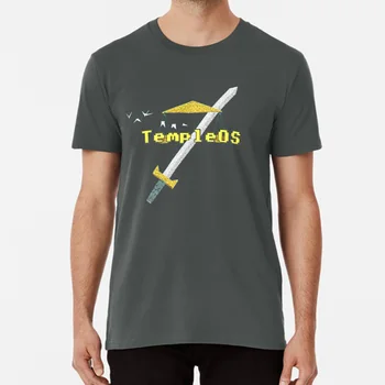 Templeos - Terry Davis Marškinėliai Terry Davis Templeos Šventykla Os Terry A Davis Operacinių Sistemų, Kompiliatorių, Branduolio Kūrėjas
