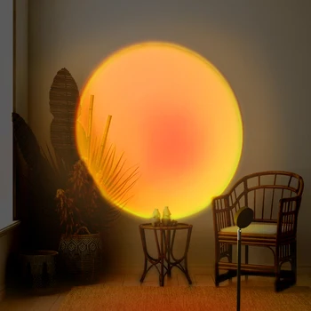 Vaivorykštė, Modernios Led Grindų Lemputė 10W Saulėlydžiai Projekcija Kambarį Stovas Šviesos Miegamojo Atmosferą, Grindų Lempos Naktį Žibintai