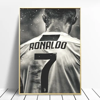 Futbolo Sporto Žvaigždė Cristiano Ronaldo Retro Paveikslai Tapyba Plakatus Spausdina Sienos Meno Nuotrauką Kambarį Namų Dekoro Cuadros
