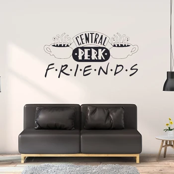 Central Perk Draugais Logotipas Sienos Lipdukas TV Šou, Durų, Sienų Lipdukai, Miegamojo Kambarį, Namų Dekoro Vinilo Lipdukas Freskos ph689