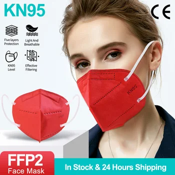 KN95 Kaukė Colores CE FFP2 Filtras Kaukes 5 Sluoksnių Filtravimo Apsaugos, Higienos, Kaukę, Veidą, burną Mascarillas gp2 Masque FPP2