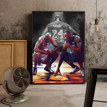 AAHH Kobe Bryant Michael Lebronas Jamesas Plakatas Krepšinio Žvaigždžių Sienos Menas Drobė Sienos Nuotraukas Kambarį Namų Dekoro Berniukų Kambarys