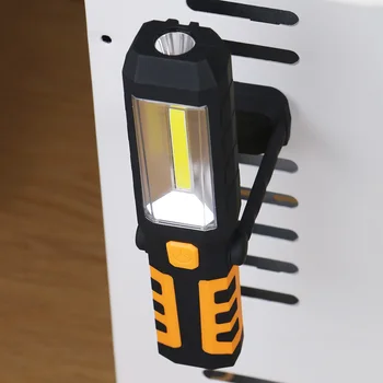 Nešiojamų Magnetas COB LED Žibintuvėlis UBS Įkrovimo Darbo Lemputė 3 Režimai Lempa su pakabinimo Kablys Lauke Kempingas Apšvietimas