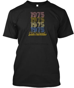 Vyrų Marškinėliai Senosios Mokyklos 1975 Vintage Retro Gimtadienio G Moterys T-Shirt