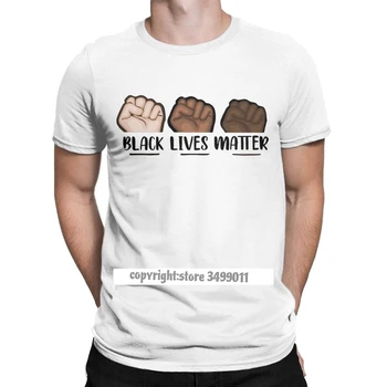 Vyriški T-Shirt Juoda Gyvena Klausimas Medvilnės Marškinėliai, Fitneso Teisingumo George Floyd Lygių Rasizmu Rasistinių Topai Marškinėliai Dovana