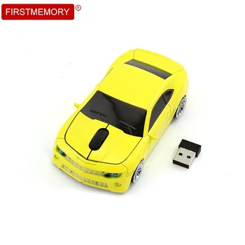 Belaidė Optinė Pelė su 2.4 G USB Imtuvas 1600DPI, Ergonomiškas Žaidimų Mini Automobilių Sporto Formos Office Pelėms Nešiojamas Žaidėjus Vaikas