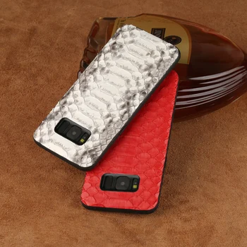 Originalus python odos atveju Galaxy s8 s10 plius Originali odinis telefono dėklas galinio dangtelio Samsung Note 10 plius A50 A70 a40 a30