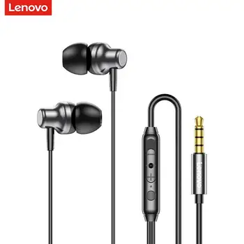 Lenovo QF730 Sunkiųjų žemų dažnių garsiakalbis Stereo Kištuką In-ear Stereo Laidinio Ausinės 3,5 mm Mic Ausinės xiaomi 
