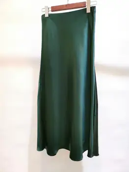 2020 m. Ankstyvą Pavasarį Moterims Midi Sijonas ponios Slim paketo Hip-line ilgas sijonas Moterų laukinių stilingas drabužius