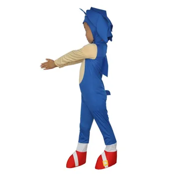 Žaidimas Sonic the Hedgehog Cosplay Kostiumas Vaikams Kigurumi Jumpsuit Karnavalas rodikliai Rodo, Vaikams'day Dovana