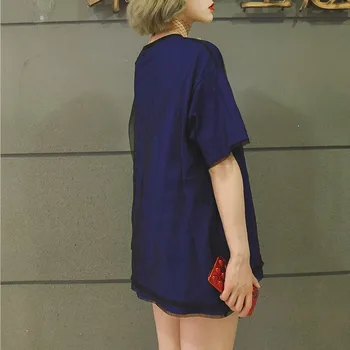 Woherb Korėjos Stiliaus Ilgi Marškinėliai Moterims Harajuku Akių Viršų Gazas Kratinys 2020 Metų Vasaros Viršūnes Tee Femme Streetwear 21055