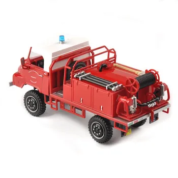 Atlasas 1:43 Mastelis Raudona Lydinio Pompiers Diecast Gaisrinės Sunkvežimių Aparato Modelio Surinkimo Gaisrininkų Automobiliai Žaislai