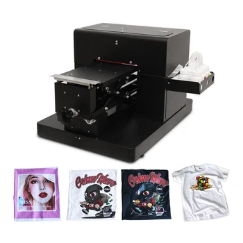 Marškinėliai Printer A4 DTG Bortinis Spausdintuvas Spalvotų Už Tamsių Ir šviesių Drabužių Spausdinimas Su Tekstilės rašalo