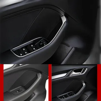 Nerūdijančio Plieno Centras Consoel Pavarų Perjungimo Padengti Apdaila Audi A3 8V 2013-2018 m. Automobilių Durų Garso Garsiakalbio Rėmas Apdailos Lipdukai