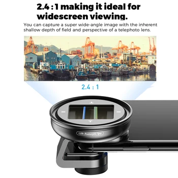 APEXEL 1.33 x iškreiptu lęšis profesionalus Plačiaekranis kino Objektyvas Video Vlog kamera cpl objektyvas 