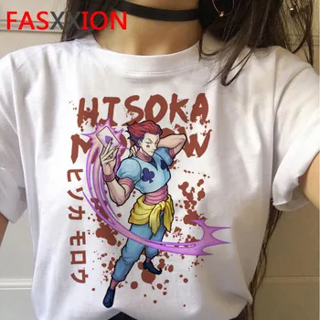 Hisoka Killua Hunter X Hunter Marškinėliai Kawaii Animacinių filmų Grafika Tees Japonų Anime Harajuku T-marškinėliai, Unisex Viršūnes Marškinėlius Karšto