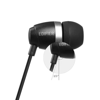 EDIFIER P210 In ear Ausines Su MIC Bass Stereo Ausines Rankas-Nemokama Laidinė Kontrolės HiFi Ausinės Ausinių išmaniųjų telefonų