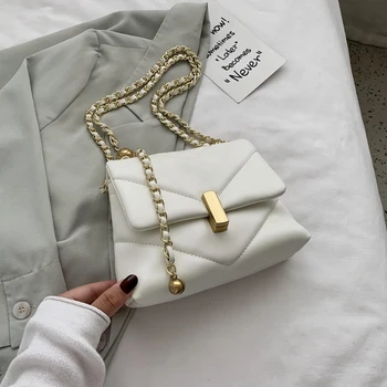 Aukštos Prasme, Moterų Mažas Kvadratas Maišelį 2020 Naujos Tekstūros Krepšys Paprastas Vakarų Stiliaus Grandinės Maišelį Prabanga Pečių Krepšiai, Dizaineris
