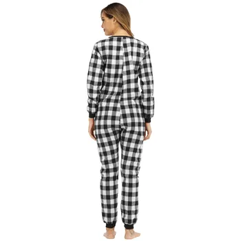 Naujas Moterys, Ponios Pledas Spausdinti Pižamos Naktiniai Drabužiai Jumpsuit Pižama Sleepwear Šiltas Ruduo Žiema