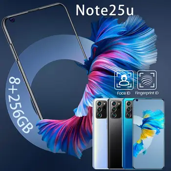 Note25U Pasaulio Versija Mobiliojo Telefono 7.2 Colių 32MP Kamera 6800mAh 8GB 256 GB Android 9.1 Telefonams Smartphone Atrakinta