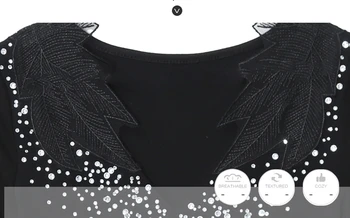 Vasaros Mados korėjos Drabužių Seksualus Siuvinėjimo Deimantų T-shirt Moterims Šukuotinės Medvilnės Ropa Mujer Dugno Marškinėliai Tees 2020 Naujas T03801