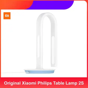 Originalus Xiaomi Philips Stalo Lempa 2S Lanksti Lempa Rankos Dual Šviesos Šaltinio Skaityti Biuro Akių Apsauga Lentelė Šviesos Dropshipping