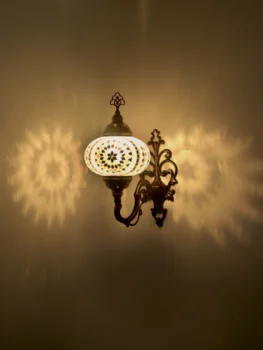 Turkijos mozaikos walllamp sconces lempos