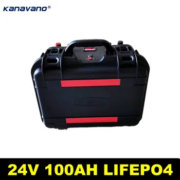 24V 100ah lifepo4 Ličio geležies fosfato baterijos įkrovimo baterija (akumuliatorius su bms už RV arba AGV automobilių dujų praplovimo ir padėklų krautuvas