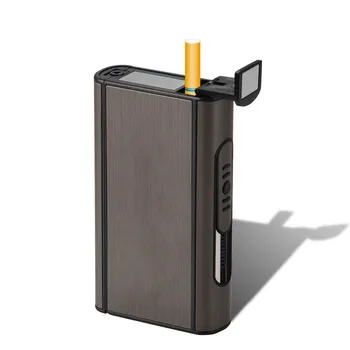 1PCS Aliuminio Lydinio Cigarečių Atveju, Automatinė Metimu Cigarų Turėtojas Nešiojamų Metalo Cigarečių Dėžutė Vėjo, Dūmų Dėžės Įtaisą