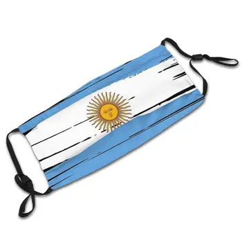 Argentinos Vėliava Pietų Argentinos Futbolo Skalbti Madinga Burnos, Veido Kaukė Anti Migla Dulkių Įrodymas, su Filtrais Poliesteris Apsauga