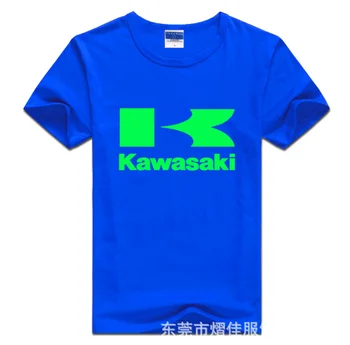 Vyrai trumpomis Rankovėmis už Kawasaki Automobilio Logotipas marškinėliai Vasaros atsitiktinis vyras vientisos spalvos Medvilnės T marškinėliai Mados Hip-Hop HarajukuClothes5
