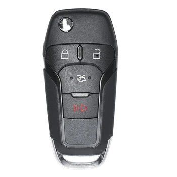 KEYECU Apversti Nuotolinio Klavišą imobilizavimo Fob 4 Mygtuką 315MHz už Ford Fusion 2013-m. FCC ID: N5F-A08TAA