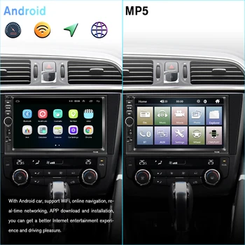 Hikity 2+32GB Android 9.1 Automobilio Radijo 2 Din Automobilio Multimedijos grotuvas 7