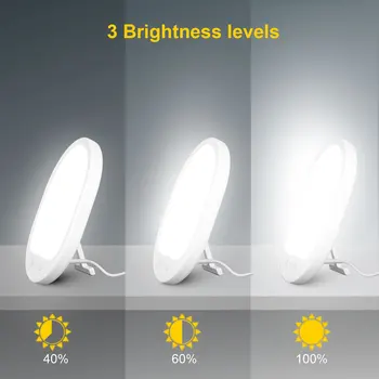 Šviesos Terapijos Lempa viso Spektro UV-Nemokamai 10000 Lux Ryškumas Reguliuojamas Šviesos Laimingas Dieną Keičiasi Nuotaika Atsipalaiduoti Anti-Nuovargio Lempos