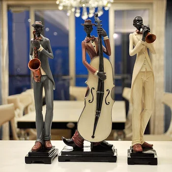 Europos Juoda Juosta Muzikantų Skulptūros Dekoro Dervos Amatų Hotel Restaurant Darbalaukio Skulptūra Papuošalai Namų Baldų Dekoras