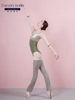 Baleto Šokių Leotard Moterims Praktikos Drabužius Aksomo Susiuvimo Vientisas Suaugusiųjų Gimnastika Kostiumas Aktorė Konkurencijos Kostiumai
