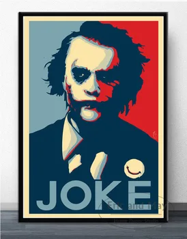 Filmo Betmenas Anime Joker Heath Ledger Sienos Paveikslų, Plakatų ir grafikos Paveikslai Tapyba už Kambarį, Namų Dekoro