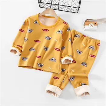 Vaikai Berniukai Sleepwear baby girl pavasario medvilnės rinkiniai Vaikams Homewear Pižama Berniukui, Pižamos naktiniai drabužiai Vaikams 2-8Y paauglių drabužių