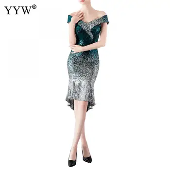 2020 M. Europos Ir Amerikos Elegantiškas Trumpas Undinė Vakarinę Suknelę Derliaus Gradientas China Suknelė Paketo Klubo Seksualus Cocktai Šalis Suknelės