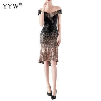 2020 M. Europos Ir Amerikos Elegantiškas Trumpas Undinė Vakarinę Suknelę Derliaus Gradientas China Suknelė Paketo Klubo Seksualus Cocktai Šalis Suknelės