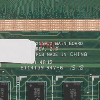 Už ASUS X550JX i7-4720HQ Nešiojamas Plokštė APS.2.0 SR1Q8 N16PS-GM-B-A2 DDR3 Sąsiuvinis Mainboard