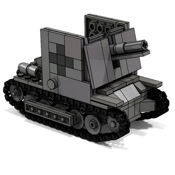 Karšto karinės WW2 vokiečių Armijos įrangos pardavimas, biuro įrangos Bison savaeigė transporto priemonių Žaibo karo Building Block modelis plytų žaislai dovana