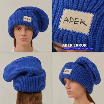 Žiemos Ader Pleistras Beanies Vyrų, Moterų Atsitiktinis Adererror Kepurės Geriausios Kokybės, Pailgėjo Šalto Skrybėlės