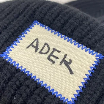 Žiemos Ader Pleistras Beanies Vyrų, Moterų Atsitiktinis Adererror Kepurės Geriausios Kokybės, Pailgėjo Šalto Skrybėlės