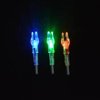 3pcs/6pcs Automatiškai Apšviesta Bow String Aktyvuotas LED Apšviesta Nock 4,2 Mm vidinis Skersmuo Fotografavimo Medžioklė