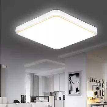 Ultra-plonas paviršiaus kalno LED lubų šviesos, 12 / 24W modernios LED lubų šviesos gyvenamojo kambario, miegamojo, valgomojo kambario lubų šviesos
