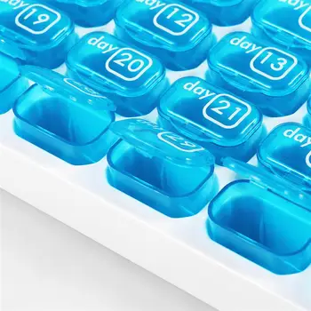 1PC Naudinga 31 Dieną Plastikiniai Nešiojami Tablečių Dėžutė Tabletes Organizatorius Medicina Balionėlis Planšetinio kompiuterio atminties Namų Kelionės, Verslo Kelionės