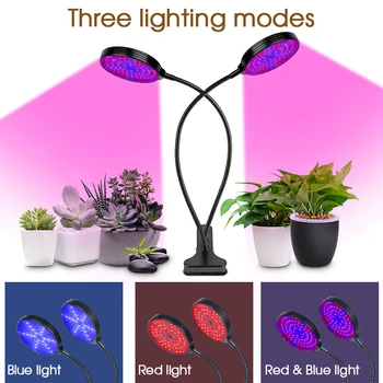 LED Panel Augti Šviesos Phytolamp Augalai, Gėlių Sėklos USB Kištukas, 5V IP65 Vandeniui Max Keturi Vadovai Auginimo Lempos