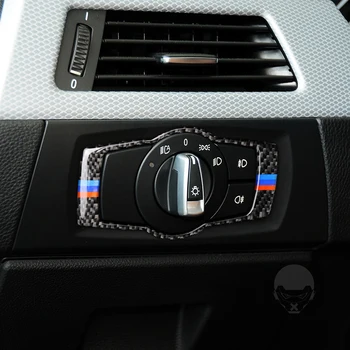 Anglies Pluošto priešakinėms Rėmo Dangtis BMW E90 E92 E93 320i 325i 05-12 Lipdukas Padengti Trim Automobilių Optikos Reikmenys